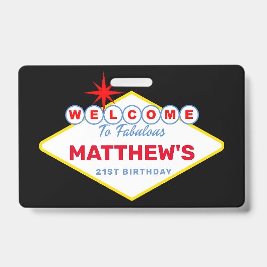 VIP van het teken van het Las Vegas de Uitnodiging Badge (Voorzijde)