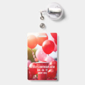 VIP Verjaardagsfeest Event Badge (Achterkant met uittrekbare clip)