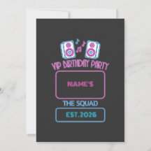 VIP Verjaardagsfeest Neon Squad Persoonlijke Gast