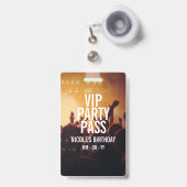 VIP Verjaardagsfeest Pas Aangepaste Foto Concert B Badge (Voorzijde met uittrekbare clip)
