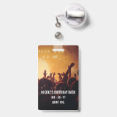 VIP Verjaardagsfeest Pas Aangepaste Foto Concert B Badge (Achterkant met uittrekbare clip)