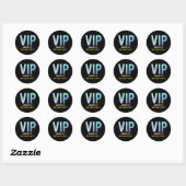 VIP Verjaardagsfeest, VIP Pass Ronde Sticker (Vel)