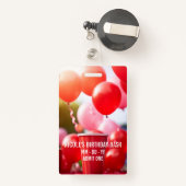 VIP verjaardagsfeestbadge Badge (Achterkant met intrekbare)