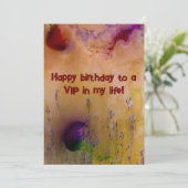 VIP-verjaardagskaarten VIP abstracte kunst Kaart (Staand voorkant)
