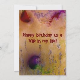VIP-verjaardagskaarten VIP abstracte kunst Kaart