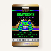 VIP VIDEO GAMER GAME ALL ACCESS Gold Pass Badge (Voorkant)