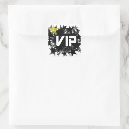 VIP VIERKANTE STICKER (Tas)