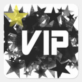 VIP VIERKANTE STICKER (Voorkant)