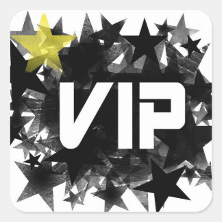 VIP VIERKANTE STICKER