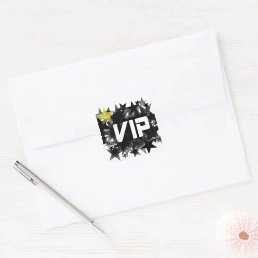 VIP VIERKANTE STICKER (Envelop)