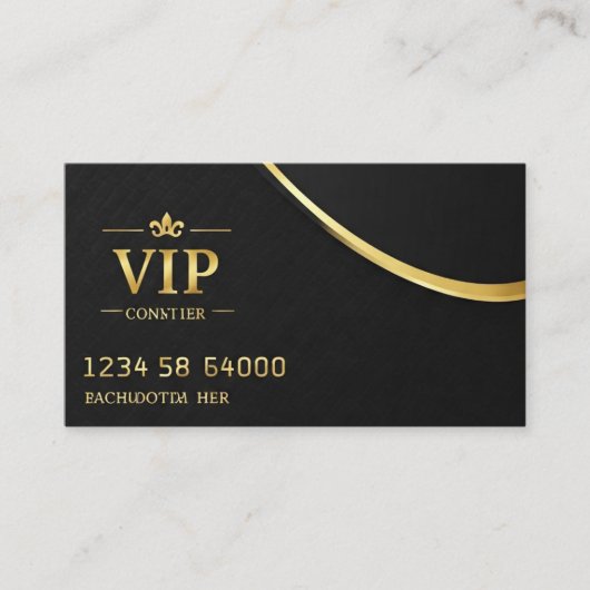 VIP Visitekaartje Custom (Voorkant)