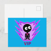 VIP Visitor Alien Uitnodiging Briefkaart (Voorkant / Achterkant)