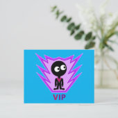 VIP Visitor Alien Uitnodiging Briefkaart (Staand voorkant)