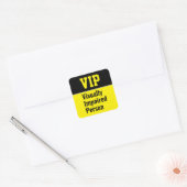 VIP Visueel Gehandicapte Persoon Vierkante Sticker (Envelop)
