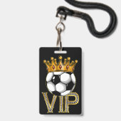 VIP Voetbal Koord Badge (Voorkant met koord)