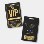VIP Zakelijk Event Badge (Voor- en achterkant)