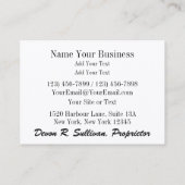 VIP - Zeer belangrijk huisdier - SRF Visitekaartje (Achterkant)