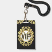VIP - Zie achterbadge Badge (Voorzijde met lanyard)