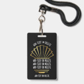 VIP - Zie achterbadge Badge (Achterkant met lanyard)