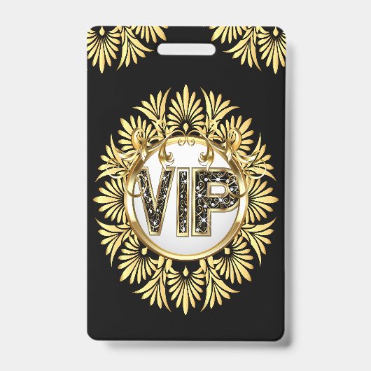 VIP - Zie achterbadge Badge (Voorzijde)