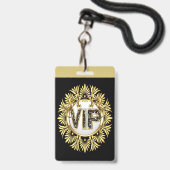 VIP - Zie achterbadge Badge (Voorzijde met lanyard)