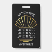 VIP - Zie achterbadge Badge (Achterkant)