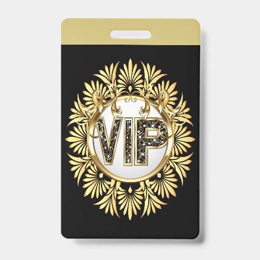 VIP - Zie achterbadge Badge (Voorzijde)