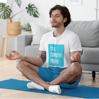 Vipassana Meditatie Sila Samadhi Panna Evenwicht T-shirt