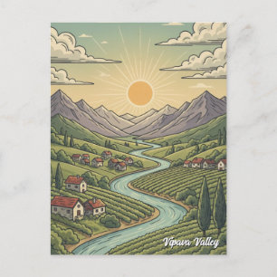 Vipava Valley, Slovenië Briefkaart