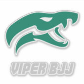 Viper BJJ Grappler Fighter Sticker (Voorkant)