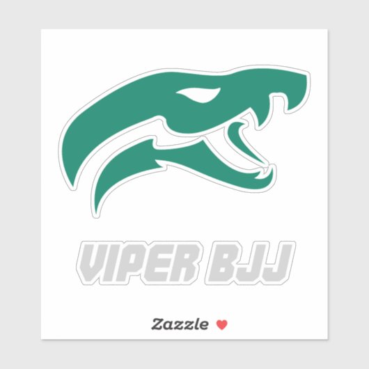 Viper BJJ Grappler Fighter Sticker (Vel)