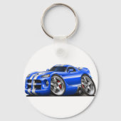 Viper GTS Blue/White Sleutelhanger (Voorkant)