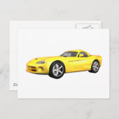 Viper hardste bovenspierwagen: Gele afwerking: Briefkaart (Voorkant / Achterkant)