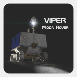 VIPER Moon Rover Vierkante Sticker
