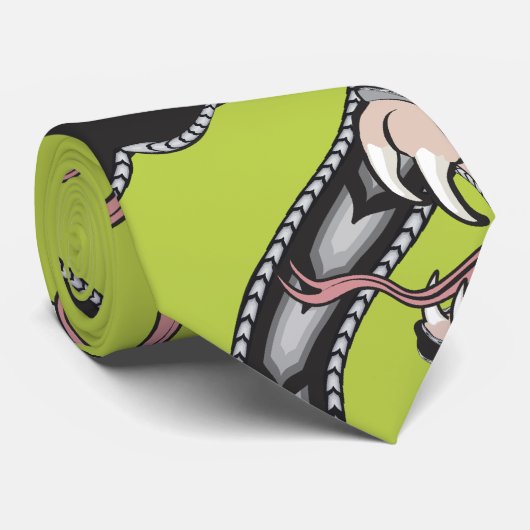 Viper Pit - Groen Stropdas (Opgerold)