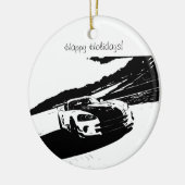 Viper Rolling Shot-kerstversieringen Keramisch Ornament (Links)