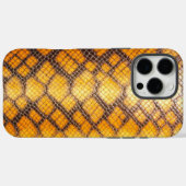 Viper Skin: vet Sinaasappel en zwart Case-Mate iPhone Case (Achterkant (horizontaal))