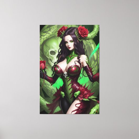 Vipera - Snake Warrior 021 Canvas Afdruk (Voorkant)
