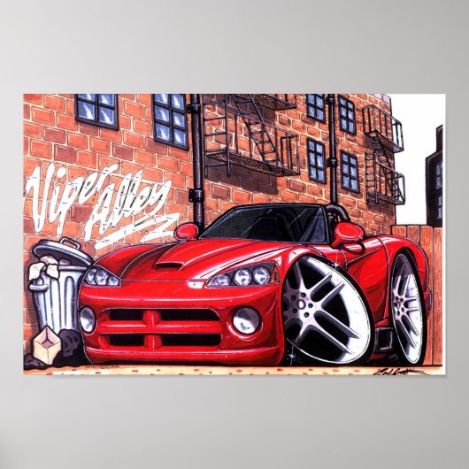 ViperAlley SRT10 Logo Poster (Voorkant)