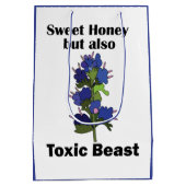 Vipers Bugloss Zoete Honing Giftige Beest Grappig Medium Cadeauzakje (Achterkant)