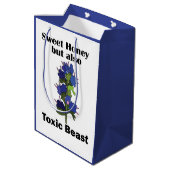 Vipers Bugloss Zoete Honing Giftige Beest Grappig Medium Cadeauzakje (Achterkant Gekanteld)