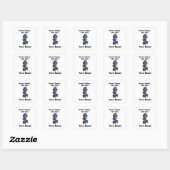 Vipers Bugloss Zoete Honing Giftige Beest Grappig Vierkante Sticker (Vel)