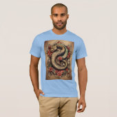 Viper's Vogue: omhels serpentine stijl" T-shirt (Voorkant volledig)