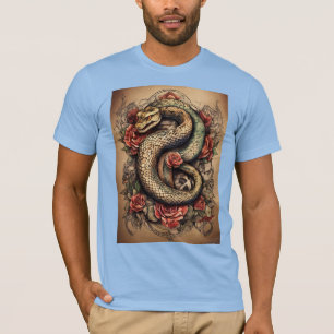 Viper's Vogue: omhels serpentine stijl" T-shirt
