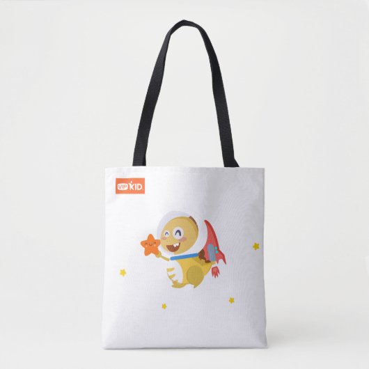 VIPKID Cosmic Dino Canvas tas (Voorkant)
