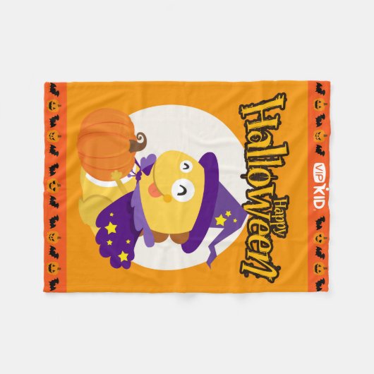 VIPKID Halloween Blanket A Fleece Deken (Voorkant (Horizontaal))