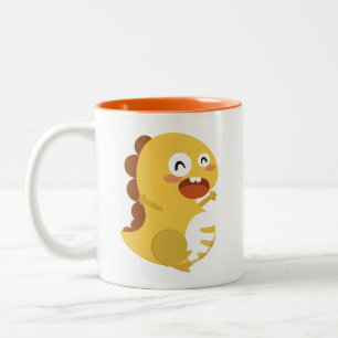 VIPKID Happy Dino-Mok Tweekleurige Koffiemok