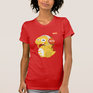 VIPKID Headset Dino T-shirt (sinaasappel)