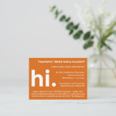 VIPKID-leraar verwijzing/wervingskaarten Aanbevelingskaartje (Staand voorkant)