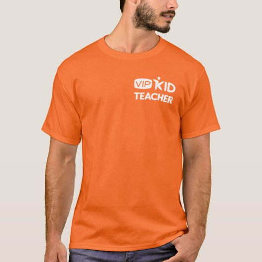VIPKID T-Shirt Officieel Sinaasappel (Voorkant)